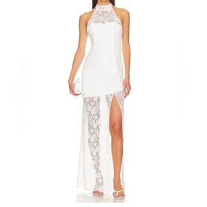 NWT Lovers and Friends Gown in White Lace